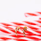 Candy Cane Stud Earrings