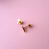 Pair of tiny cross stud earrings