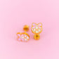 Disco Bow Stud Earrings