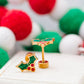 Holiday Holly Stud Earrings