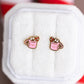Hot Cocoa Stud Earrings