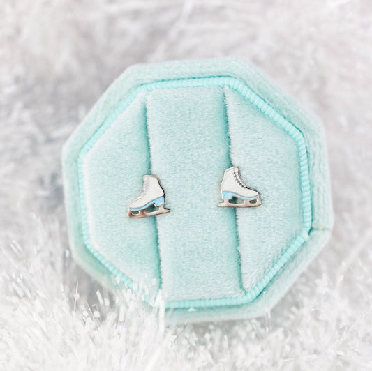 Ice Skate Stud Earrings