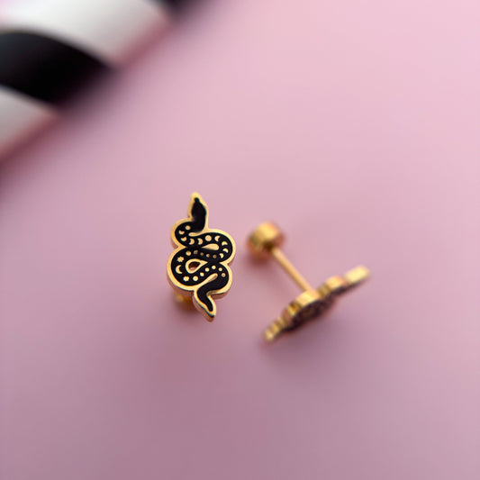 Mystic Snake Stud Earrings