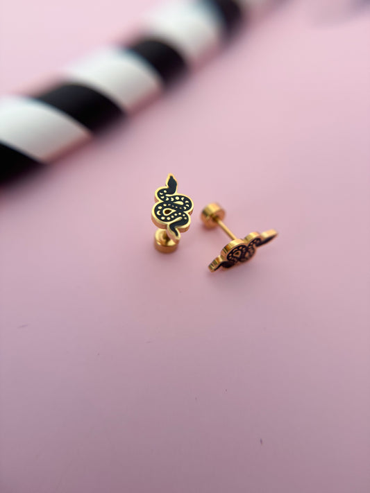 Mystic Snake Stud Earrings