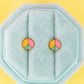 Peace Sign Stud Earrings