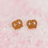 Pair of pretzel stud earrings