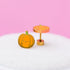 Pair of pumpkin stud earrings