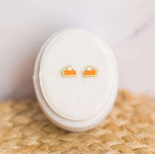 Pumpkin Pie Stud Earrings