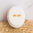 Pair of pumpkin pie stud earrings