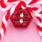 Santa Sugar Cookie Stud Earrings