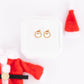Santa Sugar Cookie Stud Earrings