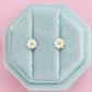 Silver Daisy Stud Earrings