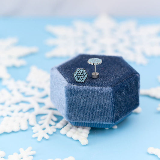 Snowflake Stud Earrings