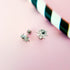 Pair of spiderweb stud earrings