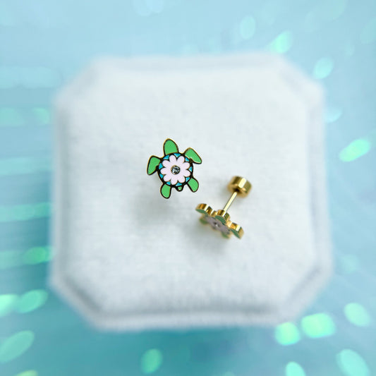 Sea Turtle Stud Earrings