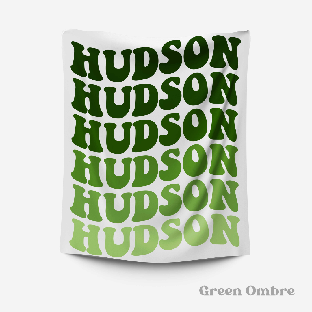 Groovy Name | Personalized Plush Blanket