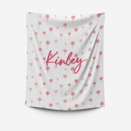Valentine's Day Candy | Personalized Plush Blanket