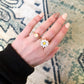 Micro Daisy Fidget Spinner Ring