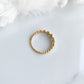 18K gold plated minimalist jewelry scallop ring