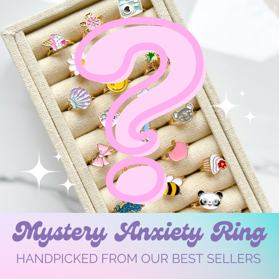 Mystery anxiety ring, worry ring, fidget spinner ring. Surprise gift