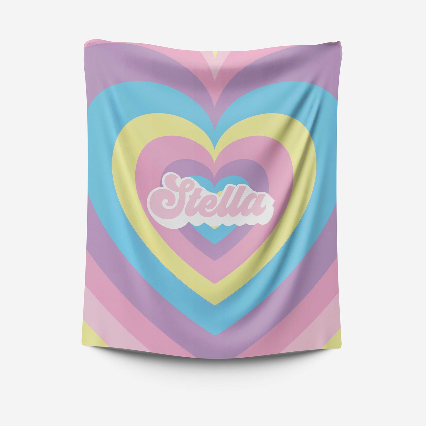 Candy Hearts | Personalized Plush Blanket