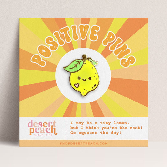 Positive Lemon Enamel Pin