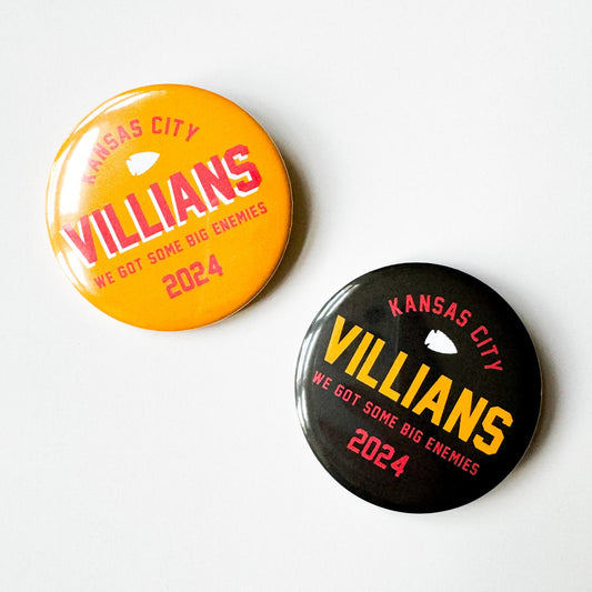 Kansas City Villians Pinback Button